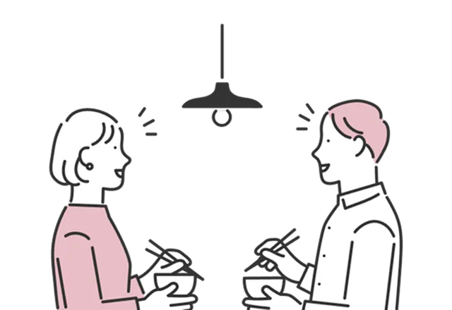 スマホを手に取る女性