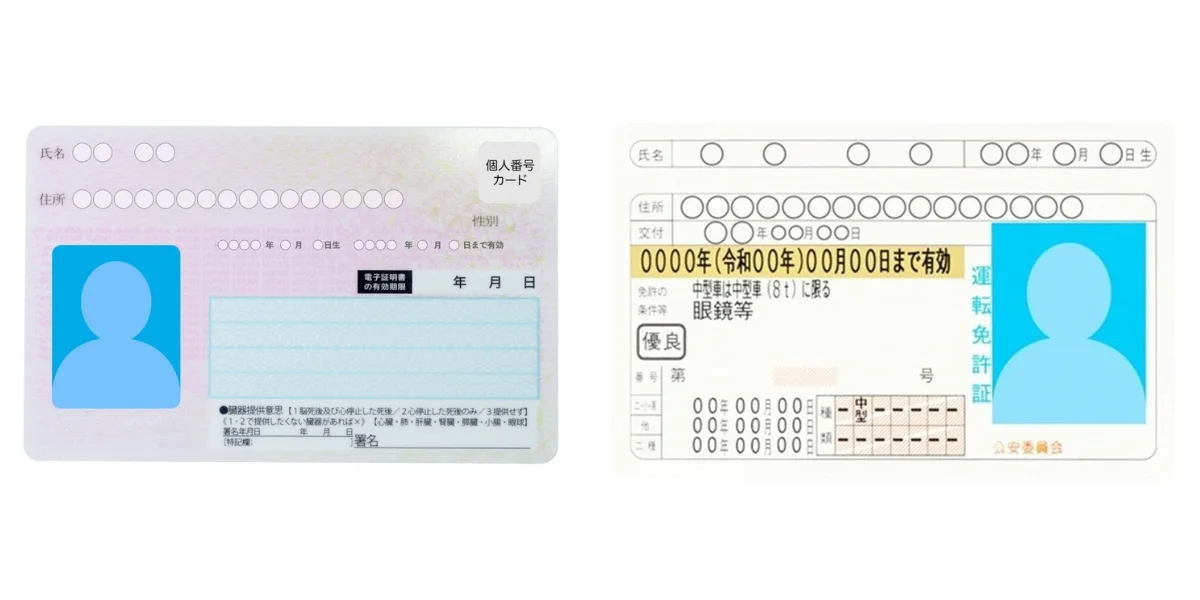 身分証明書・印鑑・銀行口座が分かる資料
