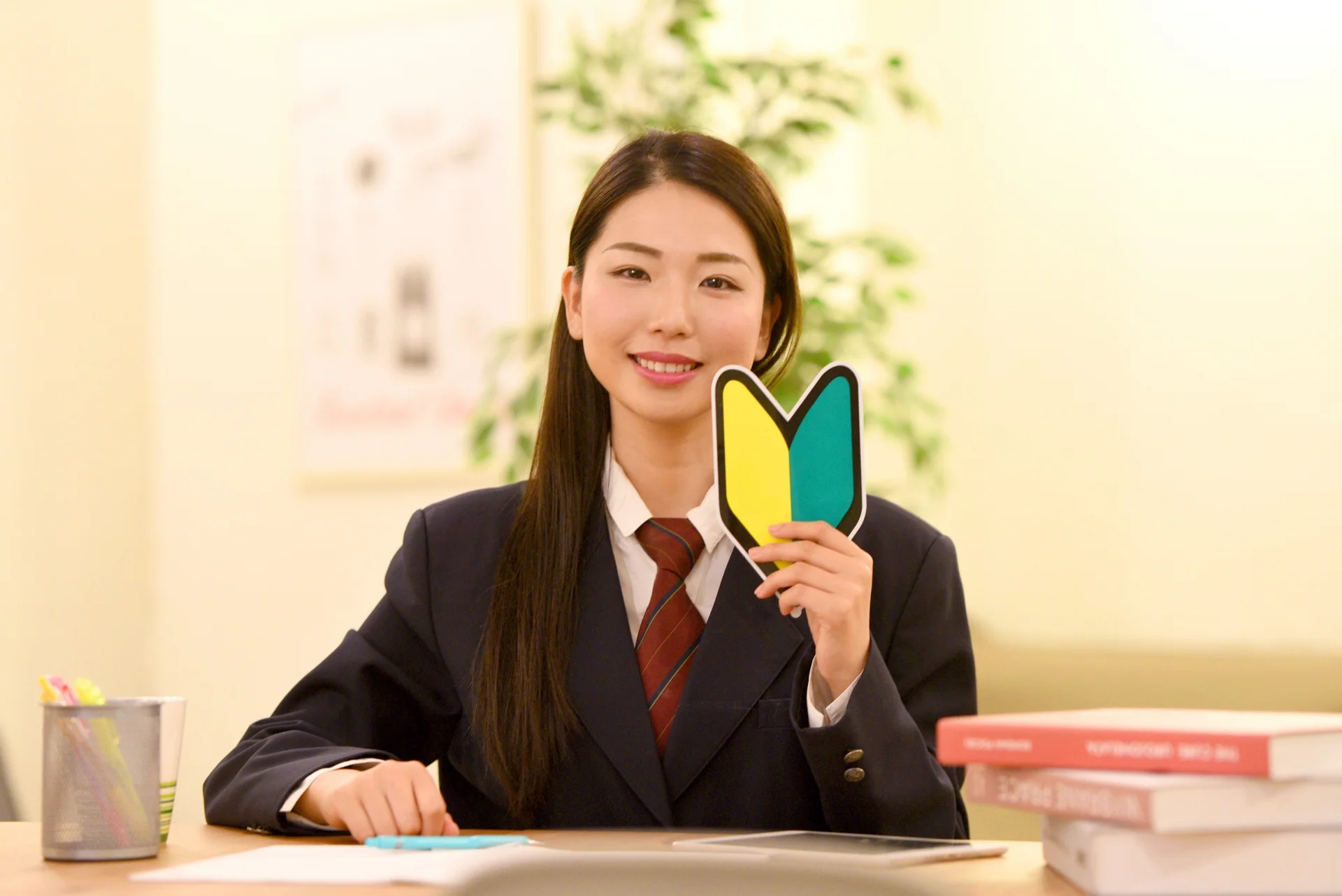はじめてアルバイトをする女子高生